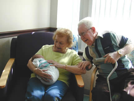 Great-Grandpa, Evelyn and Rhiannon