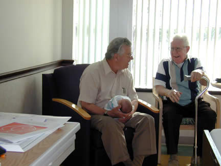 Murph and Great-Grandpa with Rhiannon
